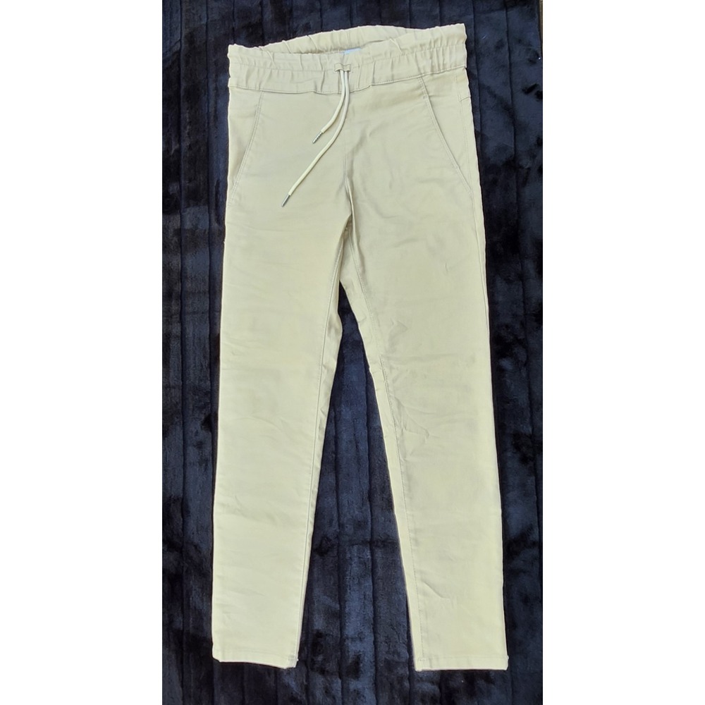 Bevy Flog Women's Shely High Rise Pants Beige Size 25